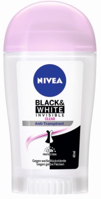 DEO STIK BLACK&WHITE CLEAR 40ML NIVEA