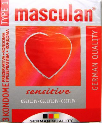 PREZERVATIV SENSITIVE TIP 1 MASCULAN 3/1