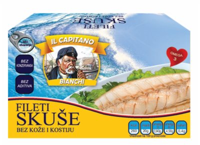 SKUŠA FILETI U ULJU IL CAPITANO 115G