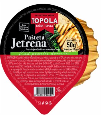 PAŠTETA JETRENA TOPOLA 50G