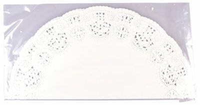 PODMETAČ ZA TORTU PAPIRNI OKRUGLI BELI 36CM 6/1