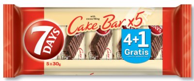 CAKE BAR COCOA 5X30G