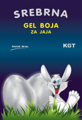 GEL BOJA ZA JAJA SREBRNA K.G.T.