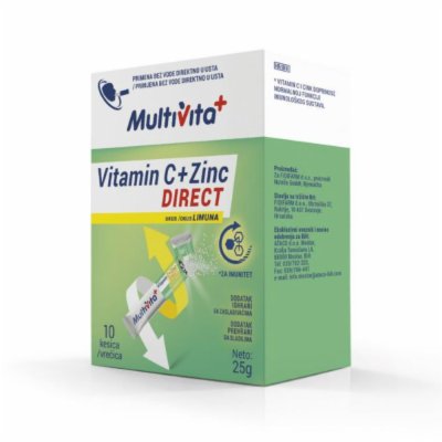 MULTIVITA VITAMIN C+ ZINC DIRECT 10 KESICA