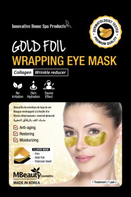 MASKA ZA LICE GOLD FOIL EYE MASK GOLD MBEAUTY 12ML