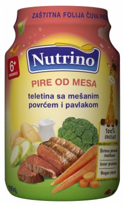KASICA NUTRINO TELETINA+POVRCE+PAVLAKA 190G