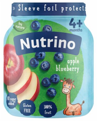 KAŠICA JABUKA+BOROVNICA NUTRINO 125G