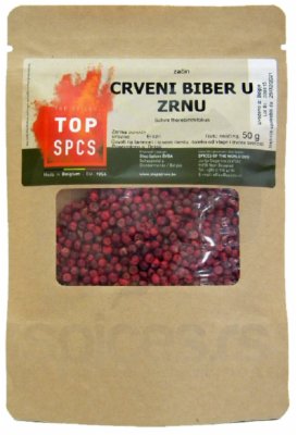 ZACIN CRVENI BIBER ZRNO 50G TOP SPCS