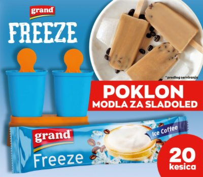 KAFA GRAND FREEZE 20x16G +POKLON MODLA ZA SLADOLED