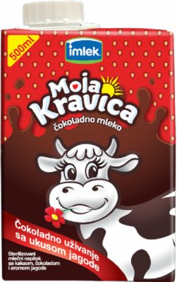 MLEKO COKOLADNO MOJA KRAVICA JAGODA 500ML TB