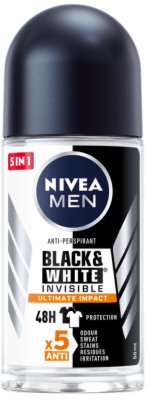 DEO ROLL ON MEN BLACK&WHITE INVISIBLE NIVEA 50ML
