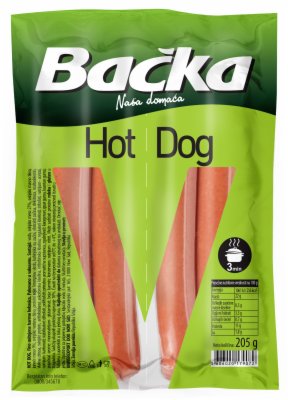 KOBASICA HOT DOG SVINJSKA BAČKA 205G