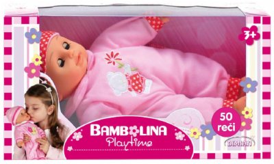 LUTKA BEBA BAMBOLINA PRICA 50 RECI 33CM