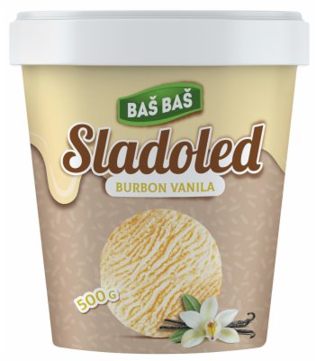 SLADOLED BOURBON VANILA 1000ML BAS BAS