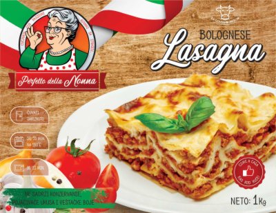 SMRZNUTE LAZANJE SA JUNEĆIM MESOM 1KG