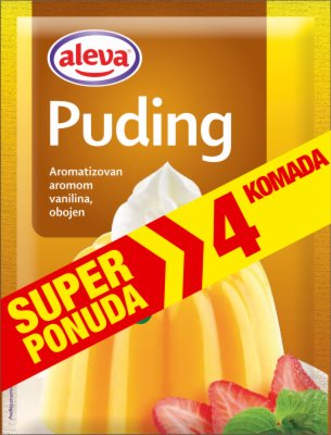 PUDING VANILA SUPER PONUDA 4X40G ALEVA