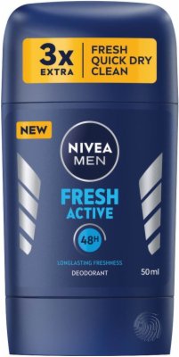 DEO STIK MEN FRESH ACTIVE 50ML NIVEA