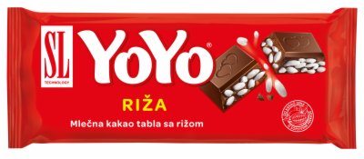 ČOKOLADA MLEČNA SA RIŽOM YOYO 130G