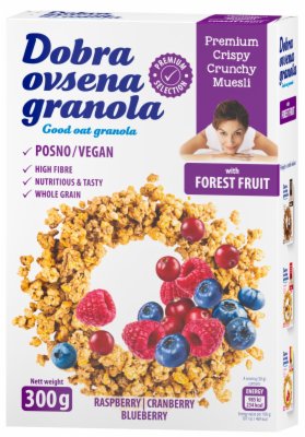 MUSLI GRANOLA OVSENA SUMSKO VOCE DOBRA 300G