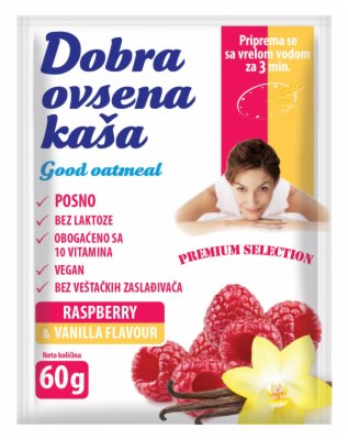 OVSENA KASA MALINA I VANILA DOBRA 60G