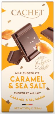 ČOKOLADA MILK CARAMEL&SEA SALT CACHET 100G
