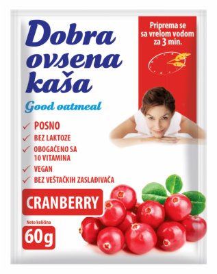 OVSENA KASA BRUSNICA DOBRA 60G