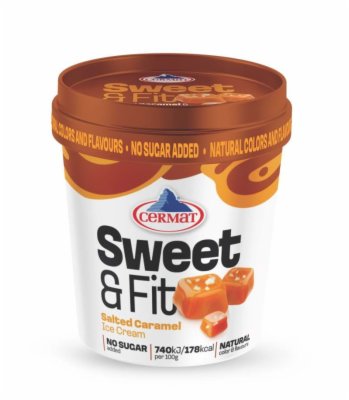 SLADOLED SWEET&FIT SALTED CARAMEL CERMAT 267G