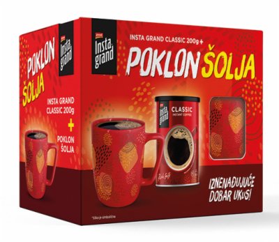 KAFA INSTANT INSTA GRAND CLASSIC 200G LIM + ŠOLJA