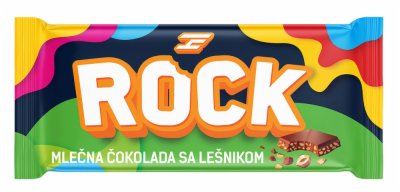 ČOKOLADA MLEČNA SA LEŠNIKOM DEX ROCK 100G