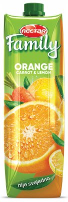 VOĆNI NEKTAR NECTAR FAMILY POMORANDŽ,ŠARG,LIMUN 1L