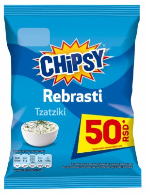 ČIPS REBRASTI TZATZIKI CHIPSY 25G