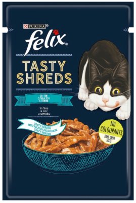 HRANA ZA MAČKE TASTY SHREDS TUNA FELIX 80G