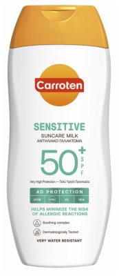 MLEKO ZA SUNČANJE SENSITIVE SPF50+ CARROTEN 200ML