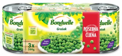 GRAŠAK BONDUELLE 3X200G LIM.