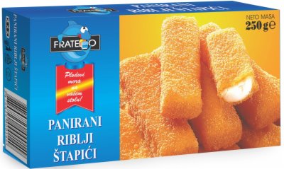 SMRZNUTI PANIRANI RIBLJI STAPIĆI FRATELLO 250G