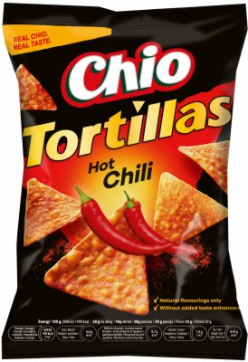 ČIPS TORTILJA HOT CHILI CHIO 110G