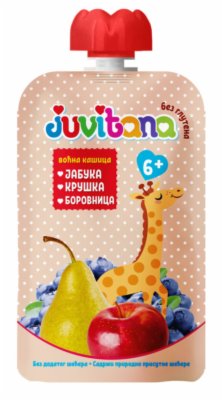 VOĆNI DEZERT JABUKA KRUŠKA BOROVNICA JUVITANA 100G