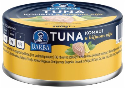 TUNA KOMADI U ULJU BARBA 160G