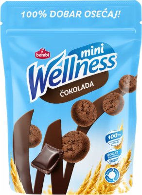 KEKS INTEGRALNI MINI ČOKOLADA WELLNESS 70G