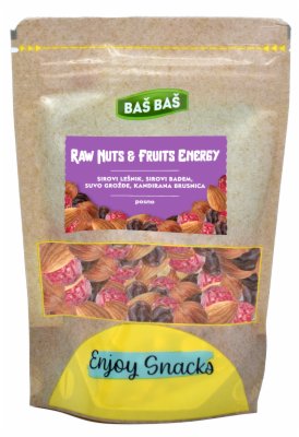 MIX RAW NUTTS&FRUITS ENERGY BAŠ BAŠ 150G