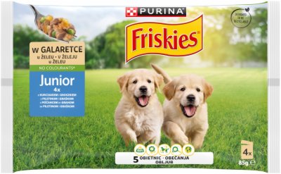 HRANA ZA PSE PRELIV JUNIOR U ŽELEU FRISKIES 4X85G