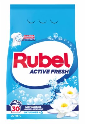 DETERDŽENT ZA VEŠ ACTIVE FRESH RUBEL 30WL 2.25KG