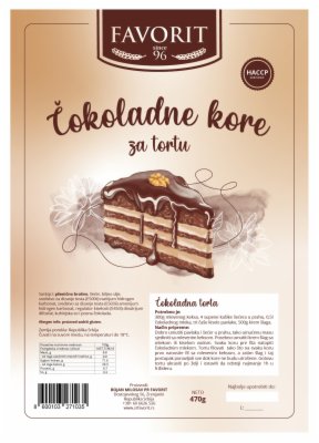 KORE ČOKOLADNE FAVORIT 470G