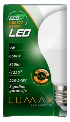 SIJALICA LED ECO LUME27 9W 6500K 810LM