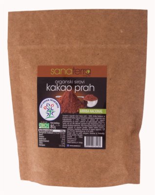 KAKAO PRAH ORGANSKI SIROVI SANATERRA 80G