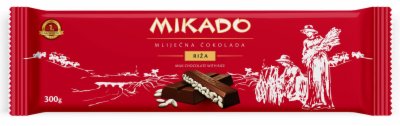 ČOKOLADA MLEČNA SA PIRINČEM MIKADO 300G