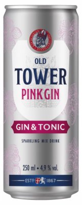 KOKTEL DŽIN TONIC PINK OLD TOWER 0.25L
