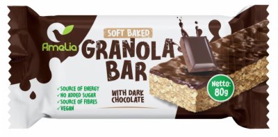 BAR GRANOLA SA ČOKOLADOM AMELIA 80G