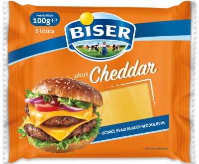 SIR TOPLJENI CHEDDAR BISER 100G