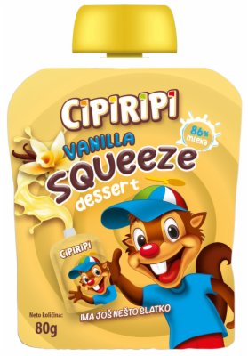 MLEČNI DESERT CIPIRIPI VANILLA SQUEEZE 80G
